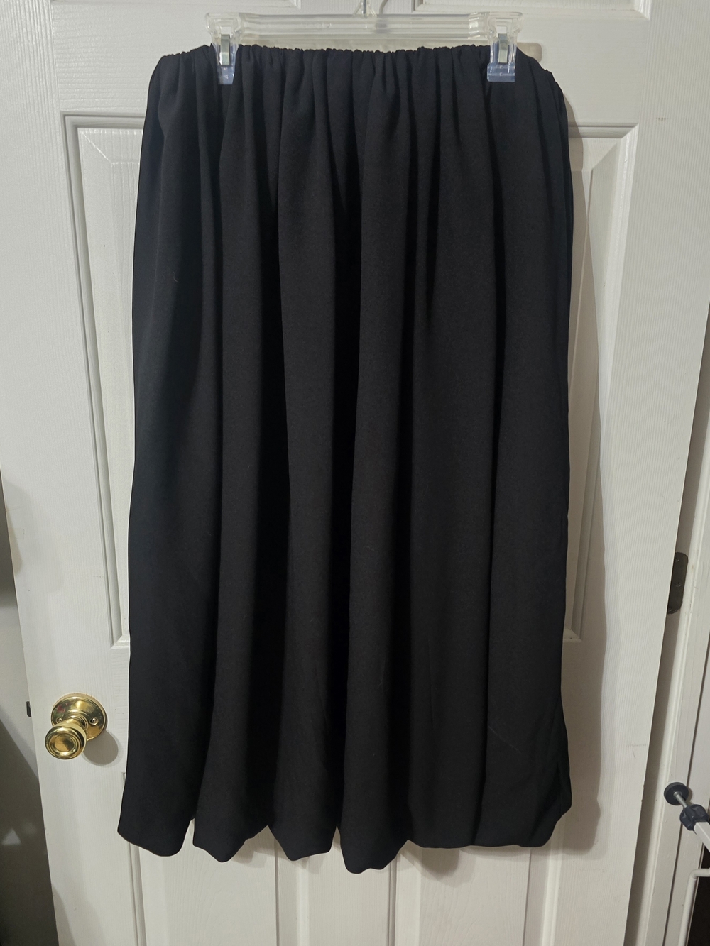 LOFT Black Maxi Skirt with Elastic Waist